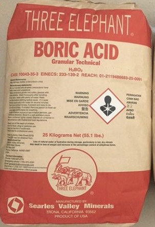 Boric Acid – H3BO3