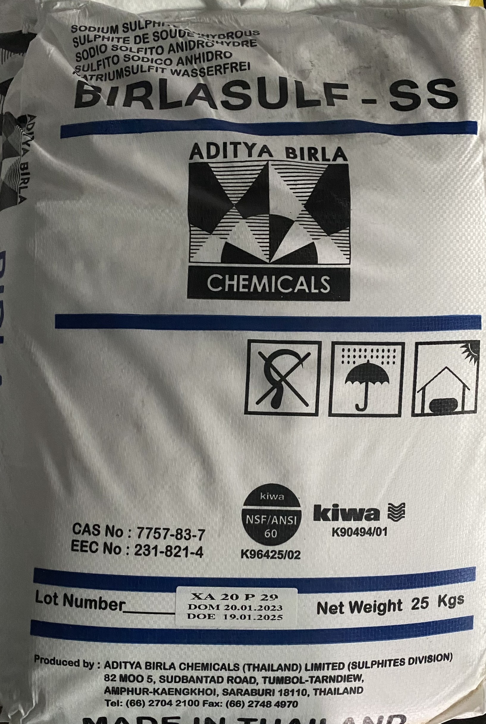 Sodium Sulphide – Na2SO3