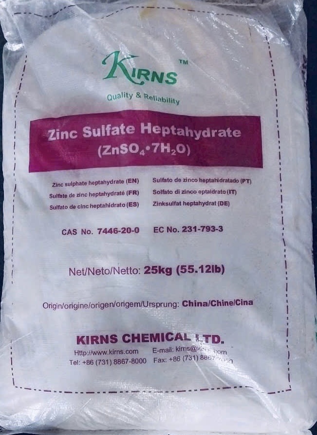 Zinc Sulfate – ZnSO4.7H2O (Sulfate Kẽm Trung Quốc)