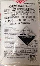 Caustic Soda Micropearls – NaOH - xút hạt Đài Loan