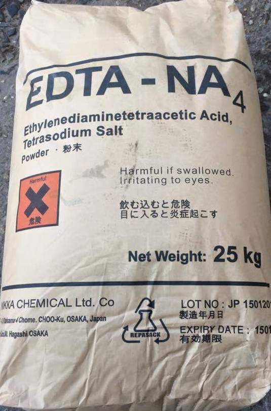Ethylenediamine Tetraacetic Acid – EDTA.4Na – C10H12N2Na4O8.2H2O